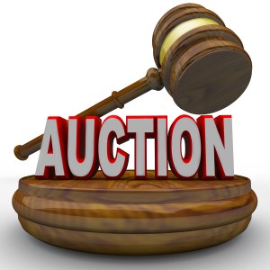 Auction - Word and Gavel for Final Bid